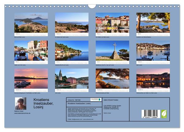 Produktbild: Kroatiens Inselzauber, Losinj (Wandkalender 2026 DIN A3 quer), CALVENDO Monatskalender