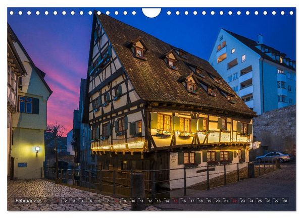 Produktbild: Ulm f&uuml;r Nachtspatzen (Wandkalender 2026 DIN A4 quer), CALVENDO Monatskalender
