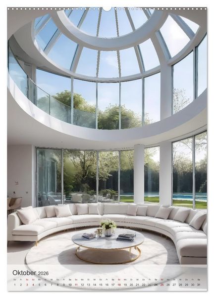 Produktbild: Wohn(t)r&auml;ume - Wohnzimmer Impressionen (hochwertiger Premium Wandkalender 2026 DIN A2 hoch), Kunstdruck in Hochglanz