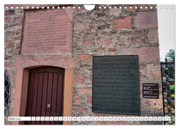 Produktbild: Die SchUM St&auml;dte Speyer, Worms, Mainz (Wandkalender 2026 DIN A4 quer), CALVENDO Monatskalender