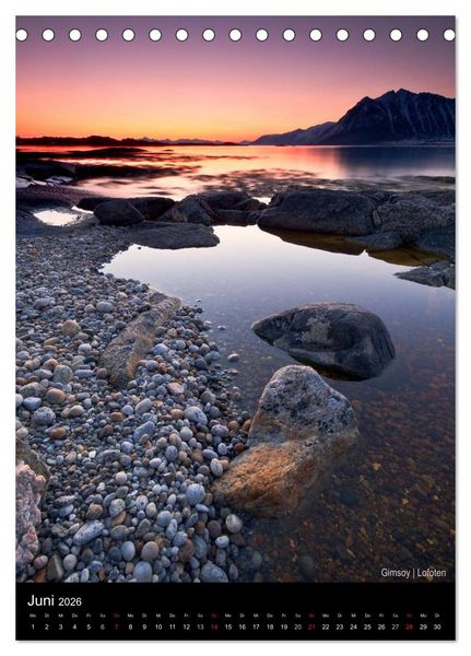 Produktbild: Northern Norway (Tischkalender 2026 DIN A5 hoch), CALVENDO Monatskalender