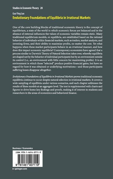 Produktbild: Evolutionary Foundations of Equilibria in Irrational Markets