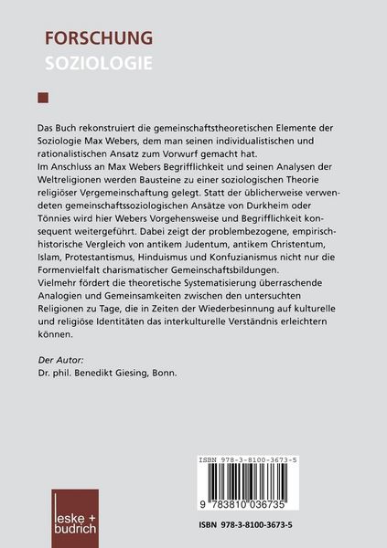 Produktbild: Religion und Gemeinschaftsbildung