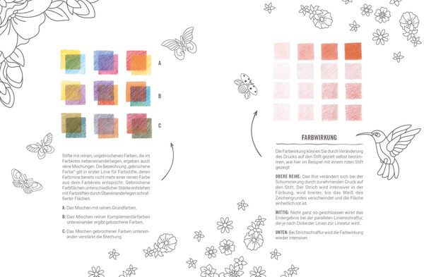 Produktbild: Inspiration Florale Tiere – 50 blumige Motive zum Ausmalen und Träumen