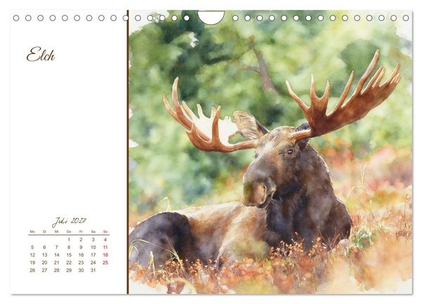 Produktbild: Tiere in Skandinaviens Wildnis (Wandkalender 2027 DIN A4 quer), CALVENDO Monatskalender
