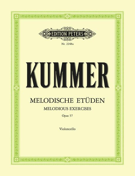 Produktbild: Kummer, F: 10 Melodious Exercises Op. 57 for Cello