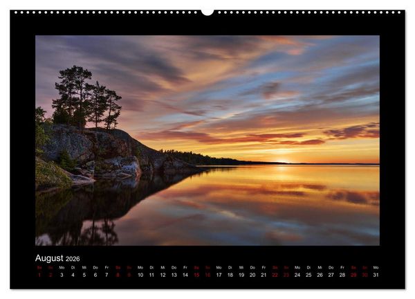 Produktbild: Finnland - Nordische Farbenspiele (Wandkalender 2026 DIN A2 quer), CALVENDO Monatskalender