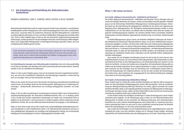 Produktbild: Wahrnehmendes Beobachten in Krippe und Kindertagespflege