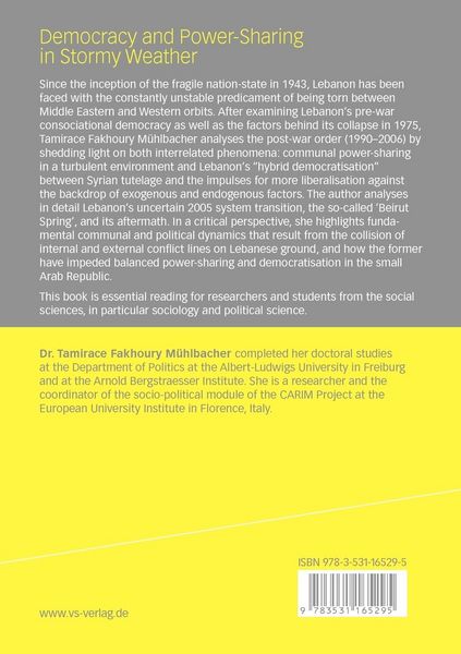 Produktbild: Democratisation and Power-Sharing in Stormy Weather
