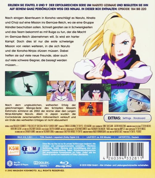 Produktbild: Naruto - Die komplette Staffel 8 & 9 - Uncut