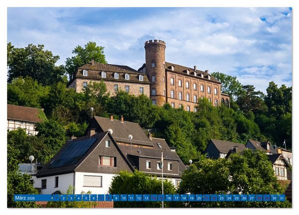 Produktbild: Die Obere Weser - von Bad Karlshafen bis Hameln (Tischkalender 2026 DIN A5 quer), CALVENDO Monatskalender