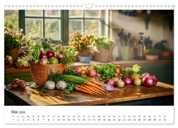 Produktbild: K&uuml;chenkalender - Momente voller Sch&ouml;nheit (Wandkalender 2026 DIN A3 quer), CALVENDO Monatskalender