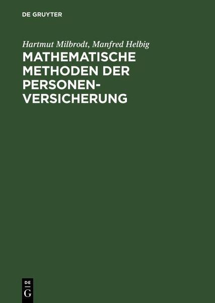 Produktbild: Mathematische Methoden der Personenversicherung