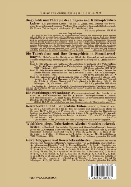 Produktbild: Staublunge und Staublungentuberkulose