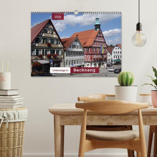 Produktbild: Unterwegs in Backnang (Wandkalender 2026 DIN A3 quer), CALVENDO Monatskalender