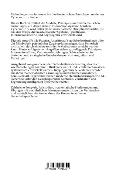 Produktbild: Theorie der Cybersecurity