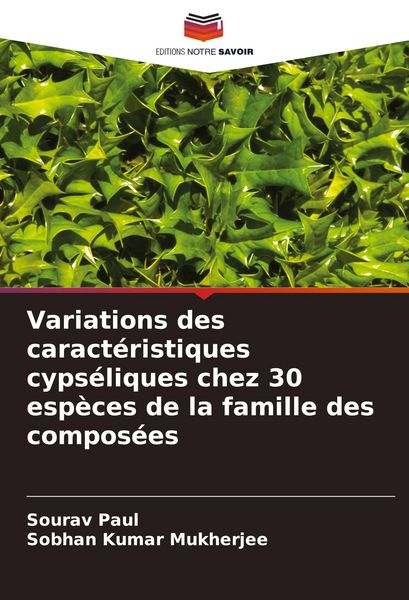 Produktbild: Variations des caract&eacute;ristiques cyps&eacute;liques chez 30 esp&egrave;ces de la famille des compos&eacute;es