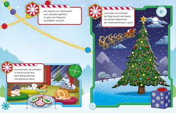 Produktbild: PAW Patrol: Weihnachten mit den Fellfreunden - Ein Adventskalenderbuch