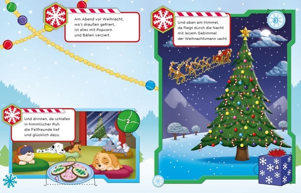 Produktbild: PAW Patrol: Weihnachten mit den Fellfreunden - Ein Adventskalenderbuch