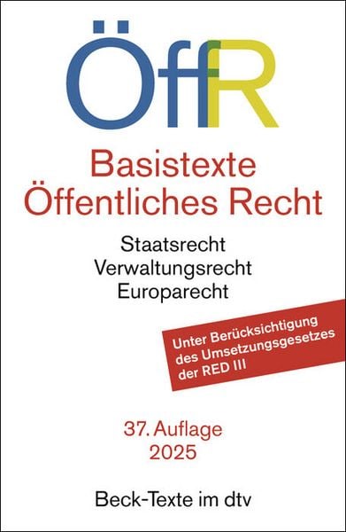 Produktbild: Basistexte &Ouml;ffentliches Recht