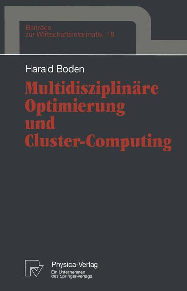Produktbild: Multidisziplin&auml;re Optimierung und Cluster-Computing