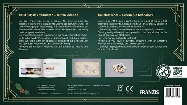 Produktbild: FRANZIS 67242 - Magische Kl&auml;nge - Das Theremin zum Selberbauen