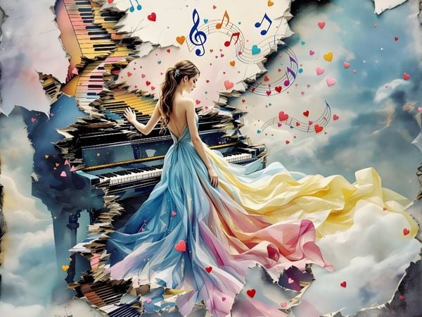 Produktbild: CALVENDO Puzzle Notenspiel | 1000 Teile Lege-Gr&ouml;&szlig;e 64x48cm Foto-Puzzle f&uuml;r gl&uuml;ckliche Stunden