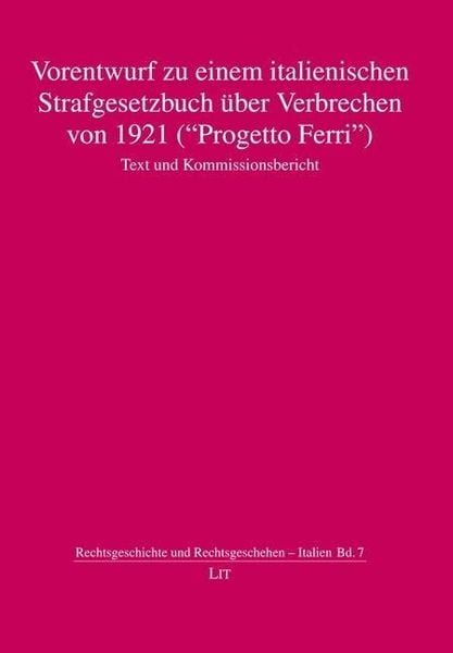 Produktbild: Vorentwurf zu einem italienischen Strafgesetzbuch