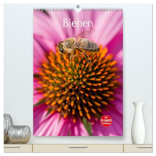 Produktbild: Bienenplaner (hochwertiger Premium Wandkalender 2026 DIN A2 hoch), Kunstdruck in Hochglanz