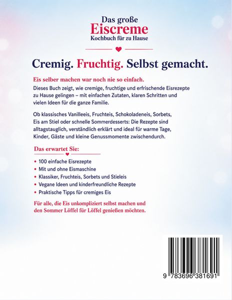Produktbild: Das gro&szlig;e Eiscreme Kochbuch f&uuml;r zu Hause
