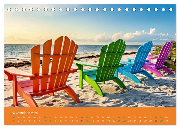 Produktbild: Ausblick aufs Meer - traumhafte Momente (Tischkalender 2026 DIN A5 quer), CALVENDO Monatskalender