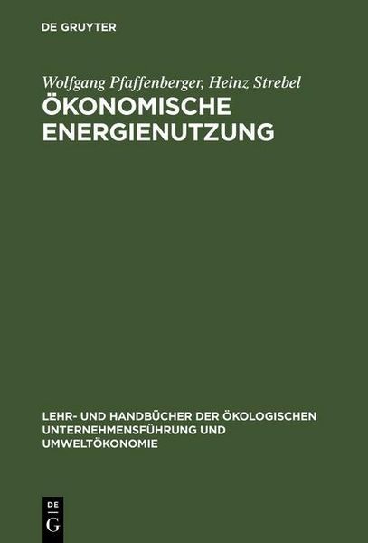 Produktbild: &Ouml;konomische Energienutzung