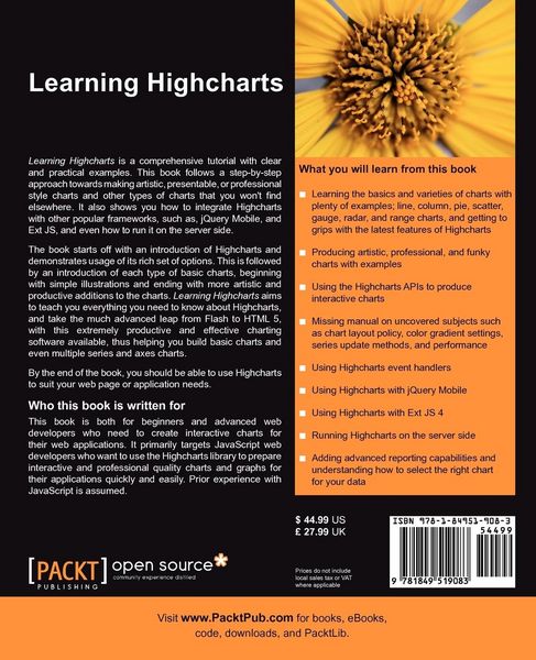 Produktbild: Learning Highcharts