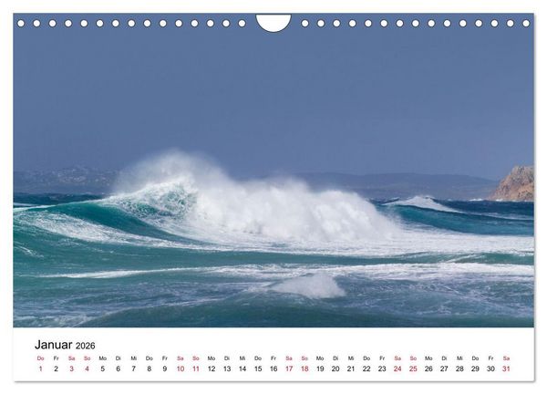 Produktbild: Naturschauspiel Wellen (Wandkalender 2026 DIN A4 quer), CALVENDO Monatskalender