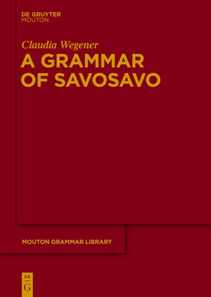 Produktbild: A Grammar of Savosavo
