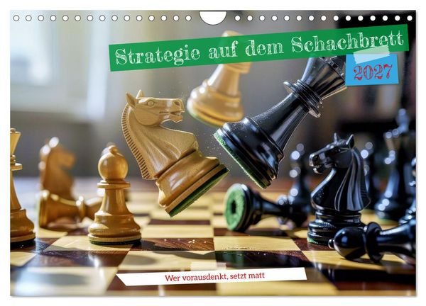 Produktbild: Strategie auf dem Schachbrett (Wandkalender 2027 DIN A4 quer), CALVENDO Monatskalender