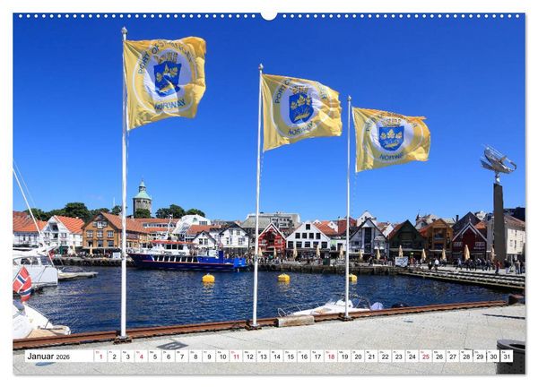 Produktbild: Sommer in Stavanger vom Frankfurter Taxifahrer Petrus Bodenstaff (hochwertiger Premium Wandkalender 2026 DIN A2 quer), Kunstdruck in Hochglanz