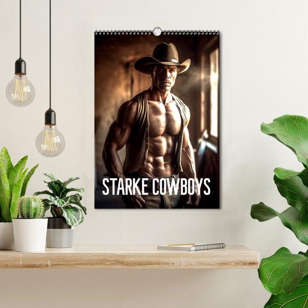 Produktbild: Starke Cowboys (Wandkalender 2026 DIN A3 hoch), CALVENDO Monatskalender