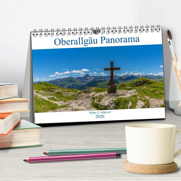 Produktbild: Oberallg&auml;u Panorama (Tischkalender 2026 DIN A5 quer), CALVENDO Monatskalender