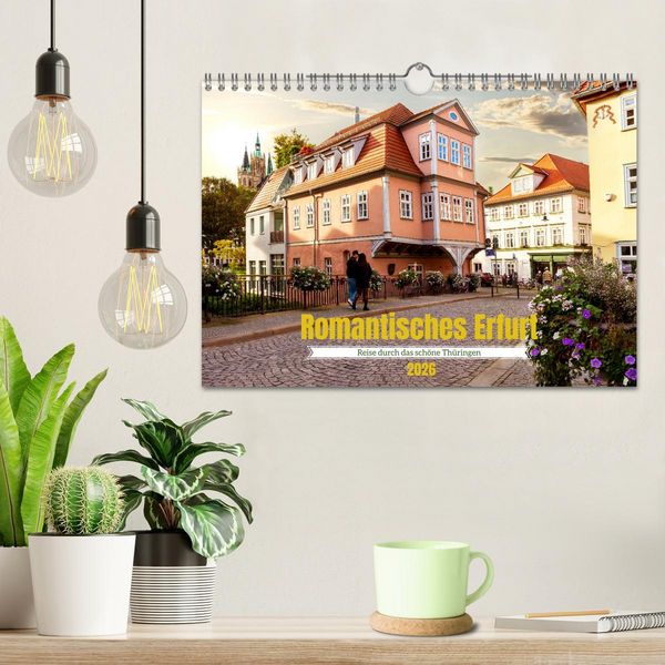 Produktbild: Romantisches Erfurt - Reise durch das sch&ouml;ne Th&uuml;ringen (Wandkalender 2026 DIN A4 quer), CALVENDO Monatskalender
