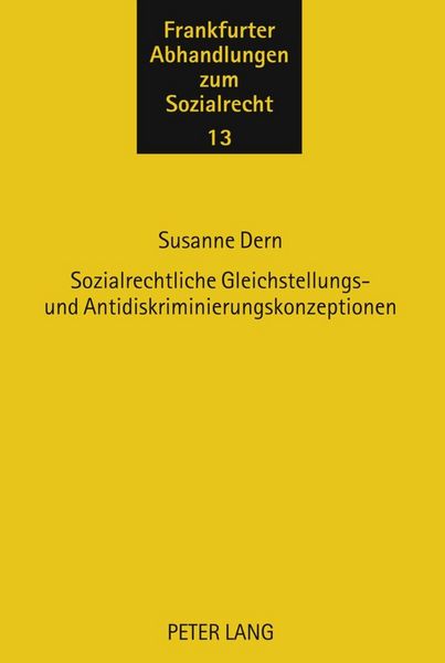 Produktbild: Sozialrechtliche Gleichstellungs- und Antidiskriminierungskonzeptionen