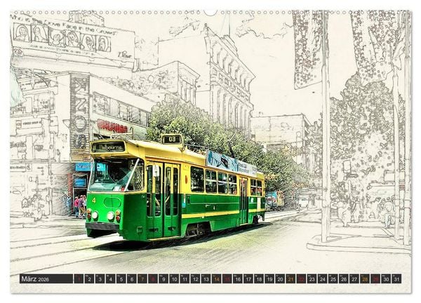 Produktbild: Stra&szlig;enbahn Faszination (Wandkalender 2026 DIN A2 quer), CALVENDO Monatskalender