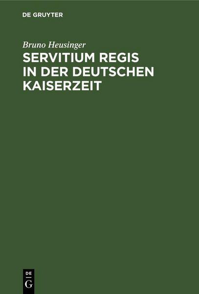 Produktbild: Servitium Regis in der Deutschen Kaiserzeit
