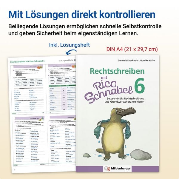 Produktbild: Rechtschreiben mit Rico Schnabel, Klasse 6