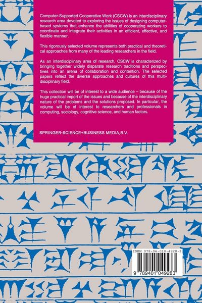 Produktbild: Proceedings of the Third European Conference on Computer-Supported Cooperative Work 13&ndash;17 September 1993, Milan, Italy ECSCW &rsquo;93