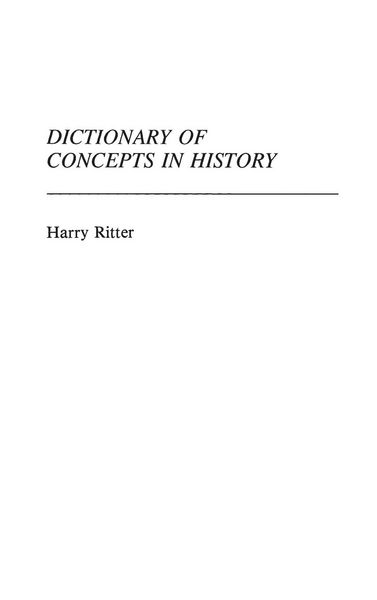 Produktbild: Dictionary of Concepts in History