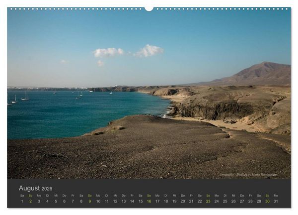 Produktbild: Vulkaninsel &ndash; Lanzarote (hochwertiger Premium Wandkalender 2026 DIN A2 quer), Kunstdruck in Hochglanz