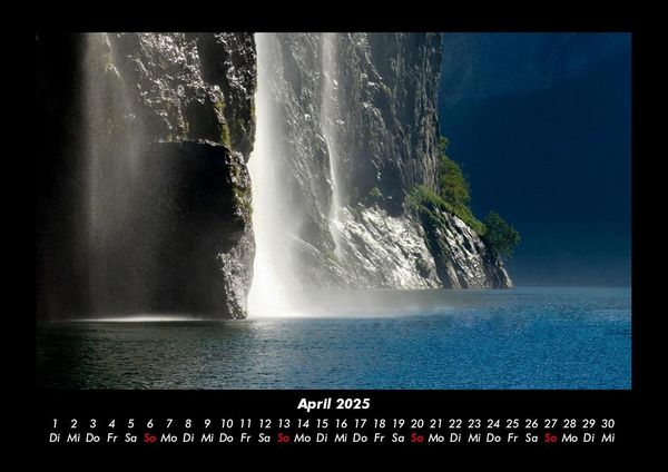Produktbild: Wasserf&auml;lle 2025 Fotokalender DIN A3