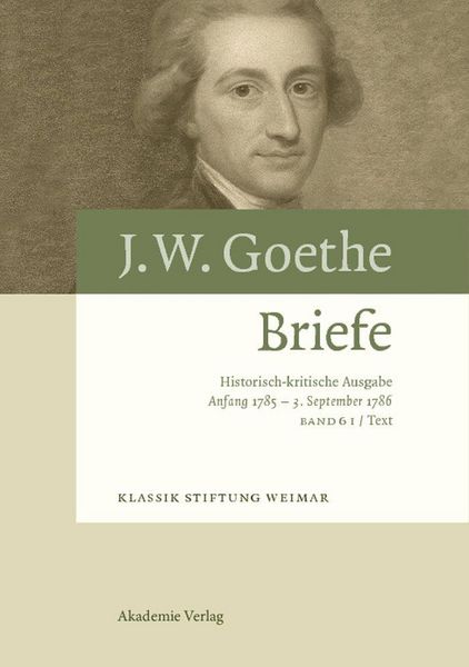 Produktbild: Anfang 1785 - 3. September 1786