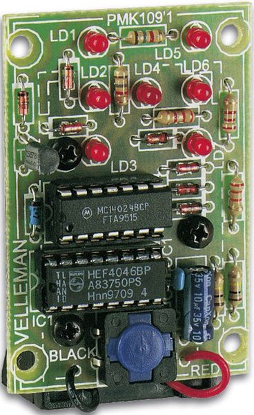 Produktbild: Whadda WSG113 Blinklicht Bausatz Ausf&uuml;hrung (Bausatz/Baustein): Bausatz 9 V/DC